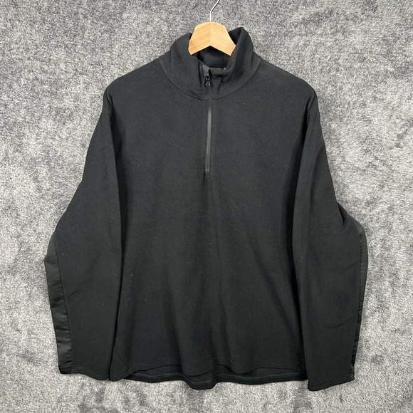 Ralph Lauren RLX Pullover Mens 2XL Black 1/4 Zip Fleece Golf - Picture 1 of 7